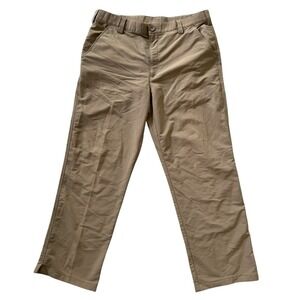 Under Armour 34x28 (Hemmed) Polyester Nylon Tan‎ Men's Golf Pants